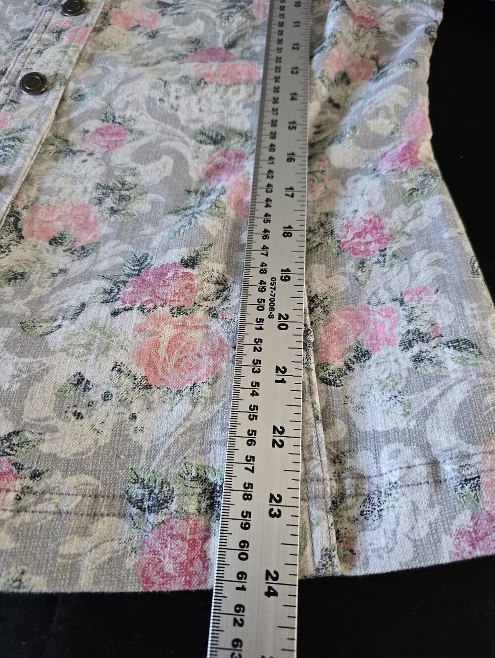 Stunning All-over Floral Jean Jacket. Vintage 90's Style. Nearly New. - Picture 6 of 8
